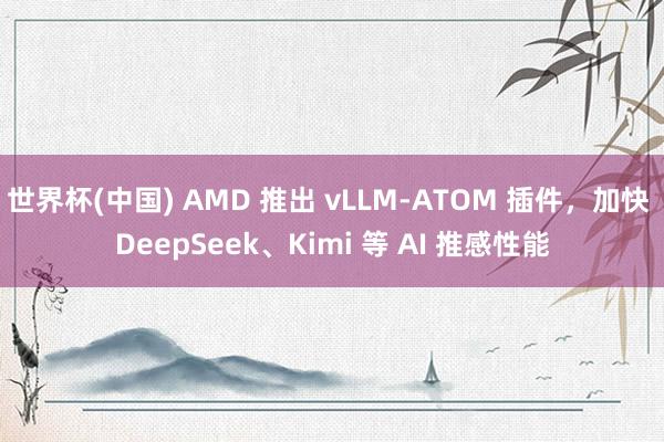世界杯(中国) AMD 推出 vLLM-ATOM 插件，加快 DeepSeek、Kimi 等 AI 推感性能