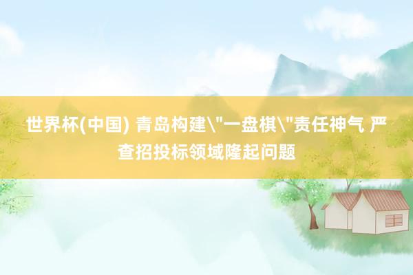 世界杯(中国) 青岛构建