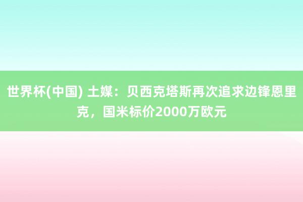 世界杯(中国) 土媒：贝西克塔斯再次追求边锋恩里克，国米标价2000万欧元