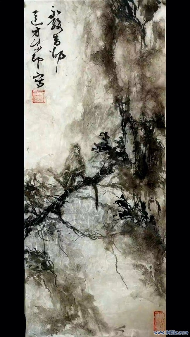 墨香里的17岁：方紫印国画意境
